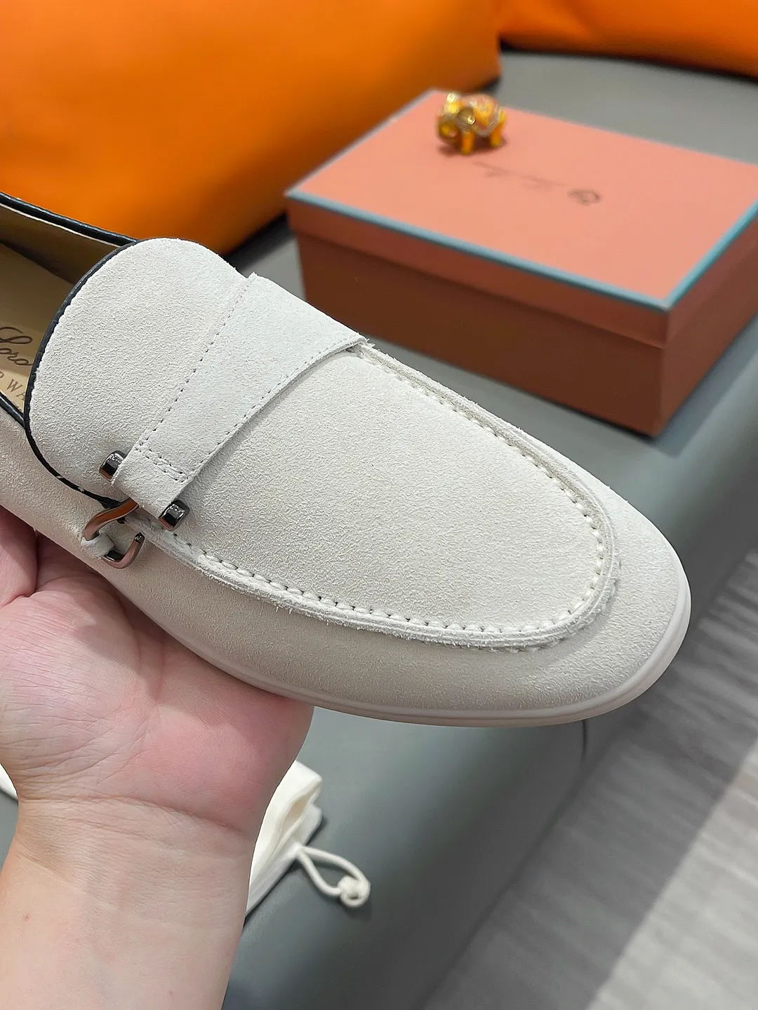 Men's shoes LORO PIANA "LP" P420 Regular size: 38-44 (casual shoes) Product materials: Selected high-mercerized suede upper, comfortable sheepskin lining; original outsole.